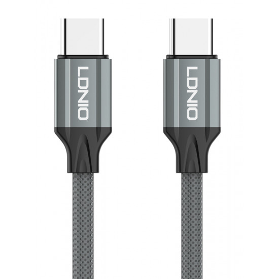 LDNIO καλώδιο USB-C iP-441c, 65W, 480Mbps, 1m, γκρι