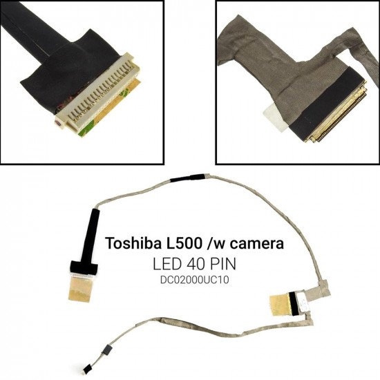 Καλωδιοταινία οθόνης για Toshiba L500 with Webcam Connector LED version