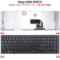 Πληκτρολόγιο SVE15 Black 1,8cm