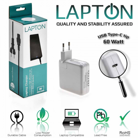 Τροφοδοτικό USB Type-C 60W