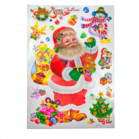 50cm*37cm Χριστουγεννιάτικα Αυτοκόλλητα Theme IV