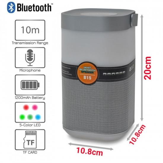 Bluetooth Ηχείο Φορητό Lanter Grey B15