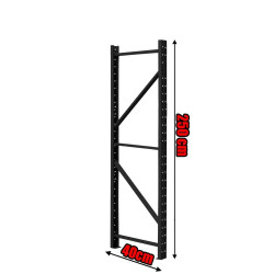 Κολώνα Βαρέως Τύπου 250x40 Μαύρο