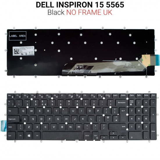 Πληκτρολόγιο DELL INSPIRON 15 5565 NO FRAME UK