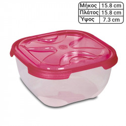 Δοχείο Τετράγωνο Ροζ 1.1L