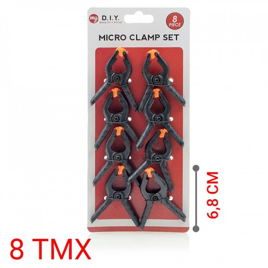 Ισχυρός Σφιγκτήρας 6,8cm 8τμχ