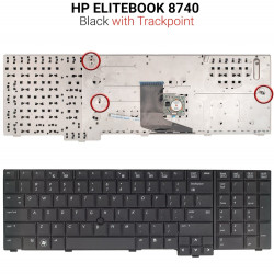 Πληκτρολόγιο HP ELITEBOOK 8740 με TRACKPOINT