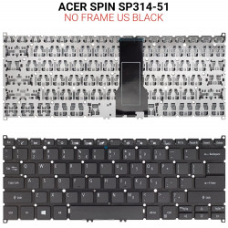 Πληκτρολόγιο ACER SPIN SP314-51 NO FRAME US BLACK