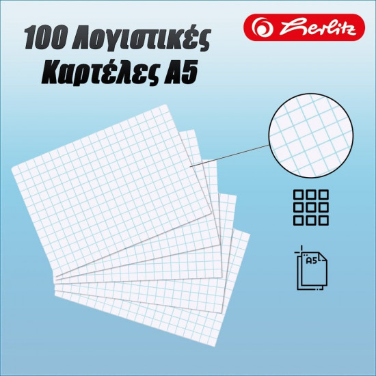 100 Λογιστικές Καρτέλες Α5 170gr/m²