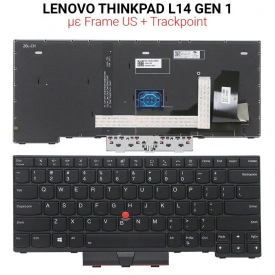 Πληκτρολόγιο LENOVO THINKPAD L14 GEN 1 + TRACKPOINT