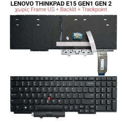 Πληκτρολόγιο LENOVO THINKPAD E15 GEN1 GEN 2  + BACKLIT + TRACKPOINT