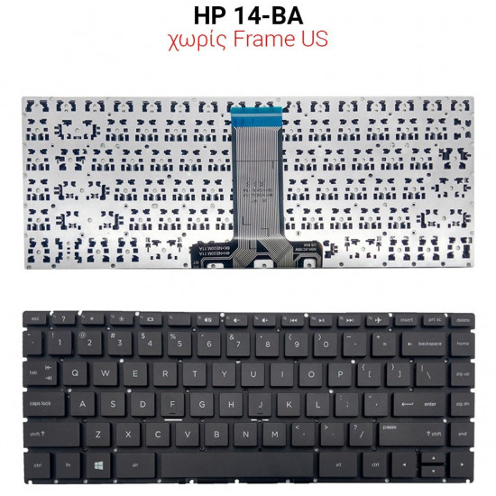 Πληκτρολόγιο HP 14-BA NO FRAME US