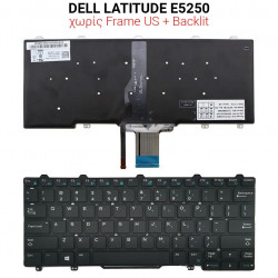 Πληκτρολόγιο DELL LATITUDE E5250 NO FRAME US + BACKLIT