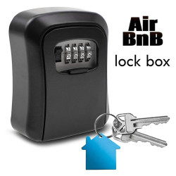 Μεταλλικό Κουτί Ασφαλείας για Κλειδιά AIRBNB Μαύρο