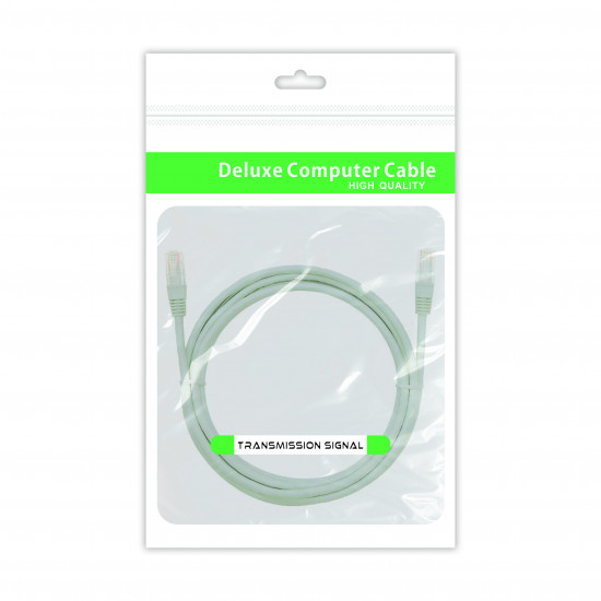 Patch cord UTP cat6e 5m γκρι DM PRO