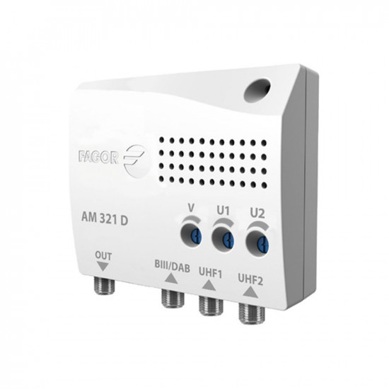 Ενισχυτής κεντρικός AM 321 FG35382 3-είσοδοι BII-DAB - 2x UHF Fagor