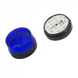 Strobe 12V Μπλε LED 73mm