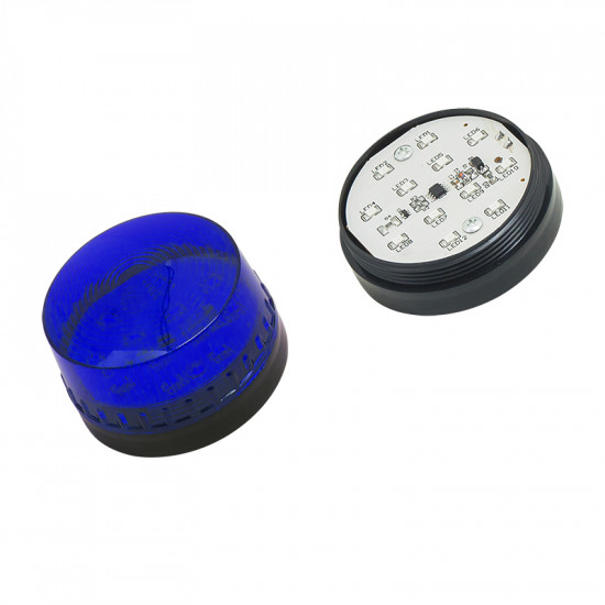 Strobe 12V Μπλε LED 73mm