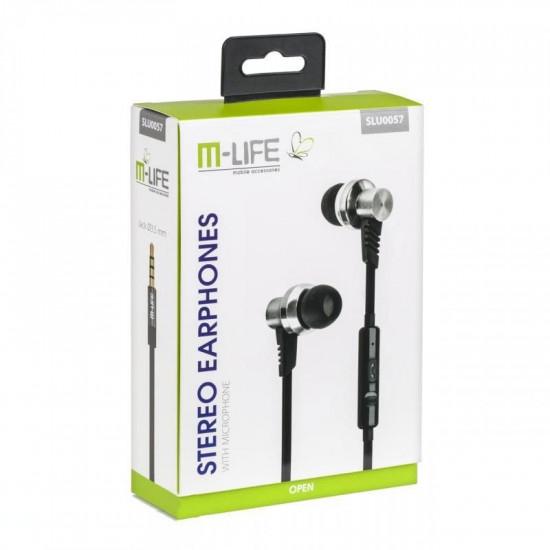Aκουστικά M-Life Jack 3.5 με μικρόφωνο iphone/samsung