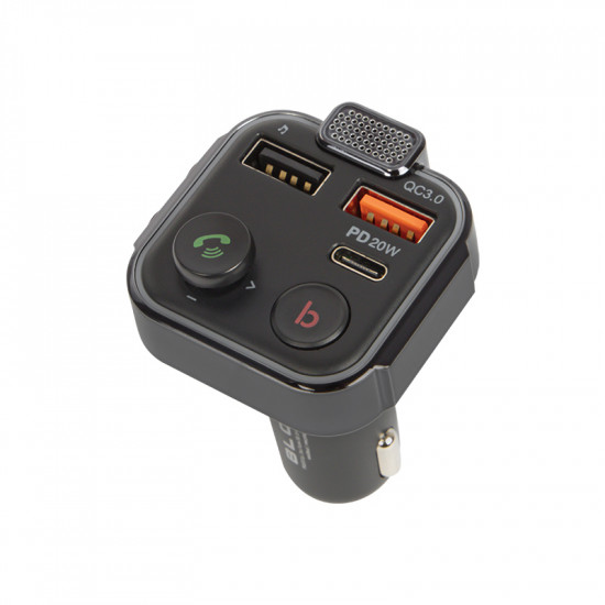 Πομπός FM Bluetooth 5.0, 1xUSB QC3.0 + 1xUSB-C PD 20W BLOW