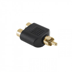 Μετατροπέας RCA - 2xRCA M/F Χρυσό