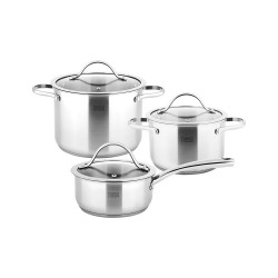 Σετ 3 κατσαρόλες TEESA COOK EXPERT MASTER