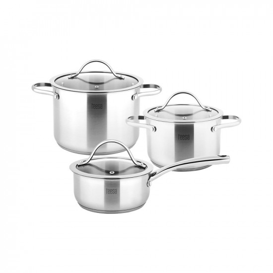 Σετ 3 κατσαρόλες TEESA COOK EXPERT MASTER