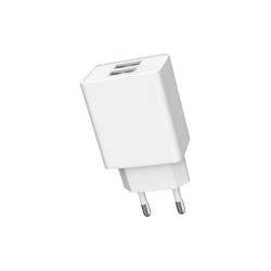 Φορτιστής 2x USB 2100mA λευκός