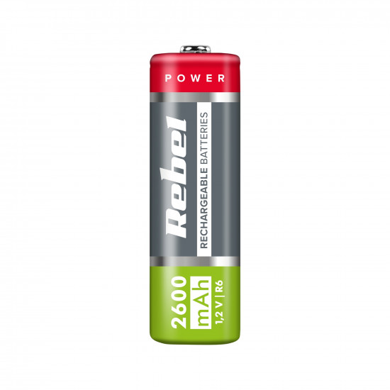 Επαναφορτιζόμενες μπαταρίες AA 2600mAh Ni-MH 1.2V (4 τμχ) Rebel