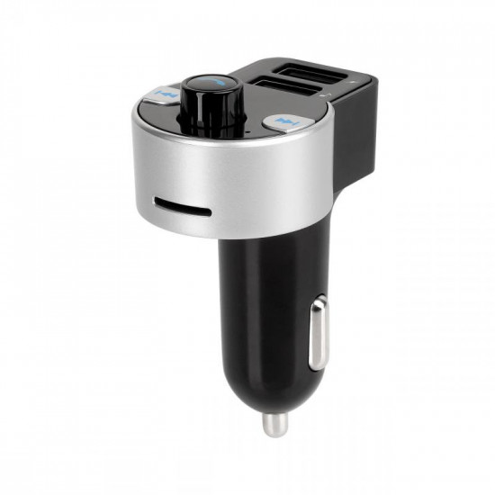 Πομπός FM με λειτουργία Bluetooth (2 υποδοχές USB)