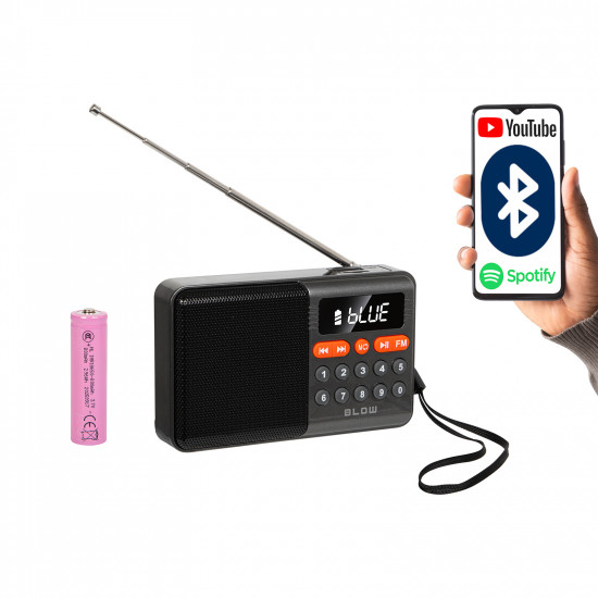 Φορητό αναλογικό ραδιόφωνο AM/FM BT BLOW RA18 mini