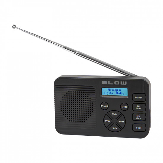 Φορητό ραδιόφωνο κουζίνας FM/DAB+ BLOW RK4 με bluetooth μαύρο