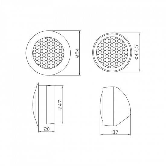 Tweeter Αυτοκινήτου BLOW 54mm 100W