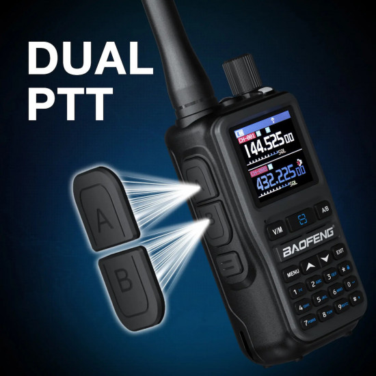 Πομποδέκτης Baofeng UHF/VHF 5W με Έγχρωμη Οθόνη UV-5R Mini