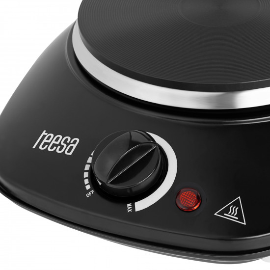 Επιτραπέζια ηλεκτρική εστία μονή 1000W Teesa