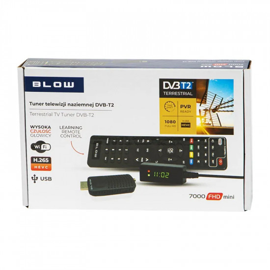 Ψηφιακός δέκτης DVB-T2 H.265 7000FHD MINI BLOW