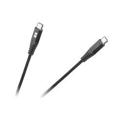 Καλώδιο USB type C 1m 18W M/M REBEL μαύρο