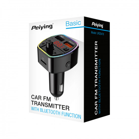 Πομπός αυτοκινήτου FM με λειτουργία bluetooth Peiying