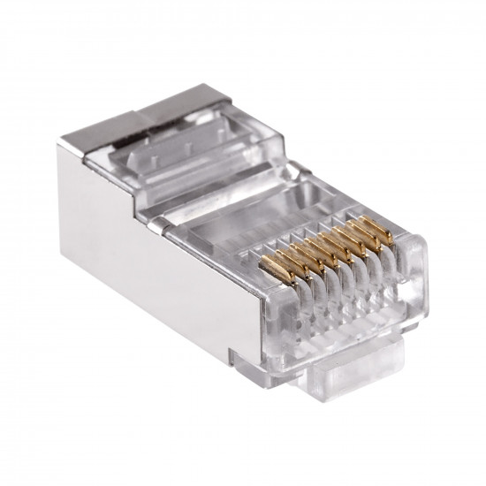 Φις RJ45 8P8C CAT5e Pass Through θωρακισμένο