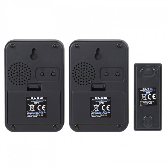 Ασύρματο Κουδούνι 2 προς 1 DPB-12 BLOW μαύρο