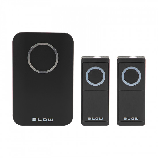 Ασύρματο Κουδούνι 1 προς 2 DPB-21 BLOW μαύρο