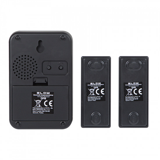 Ασύρματο Κουδούνι 1 προς 2 DPB-21 BLOW μαύρο