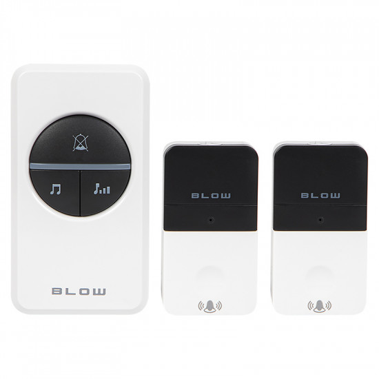 Ασύρματο Κουδούνι 1 προς 2 KINETIC DK-12 Blow λευκό