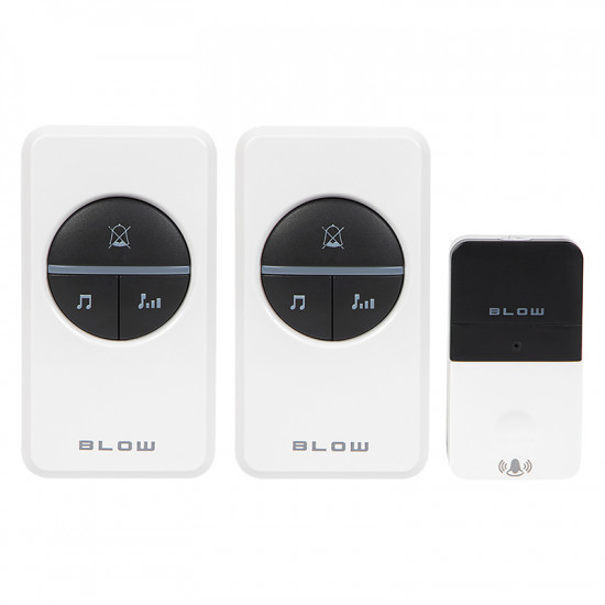 Ασύρματο Κουδούνι 2 προς 1 KINETIC DK-21 Blow λευκό