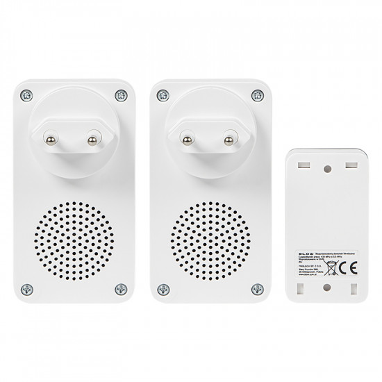 Ασύρματο Κουδούνι 2 προς 1 KINETIC DK-21 Blow λευκό