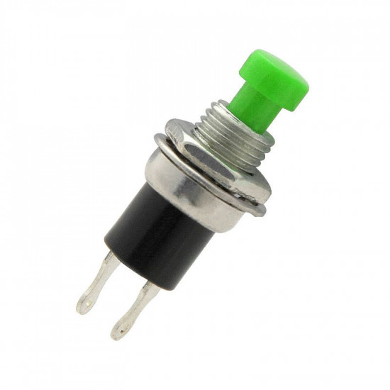 Μπουτόν Push OFF 1A 250V/125V 3A πράσινο