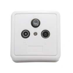 Triax GAD 269 LTE πρίζα TV-SAT-FM τερματική με καπάκι