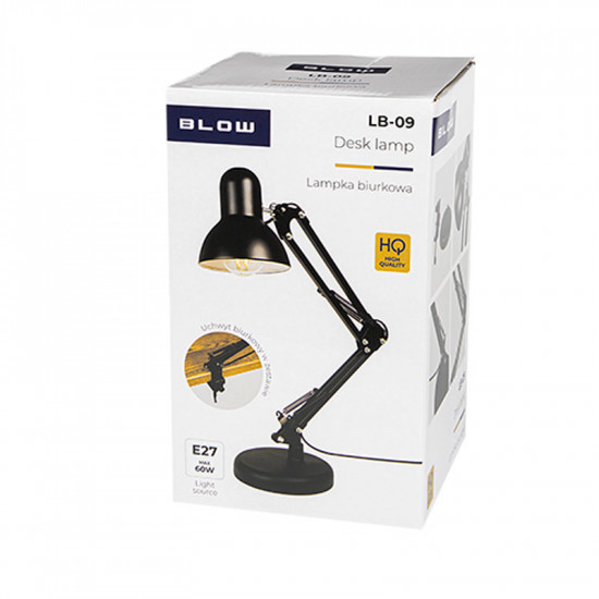 Φωτιστικό γραφείου με σπαστό βραχίονα LB-09 Blow μαύρο