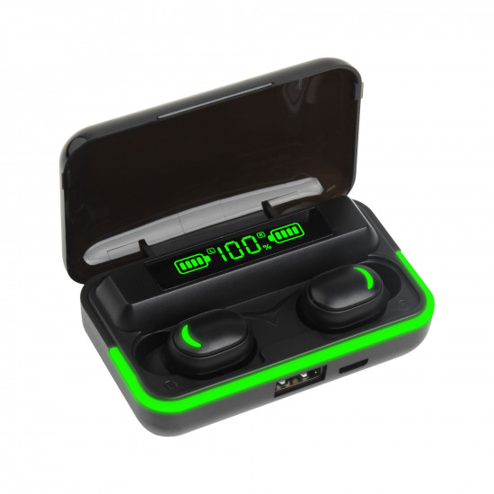 Bluetooth in-ear ακουστικά με θήκη φόρτισης και powerbank Rebel SN-E10