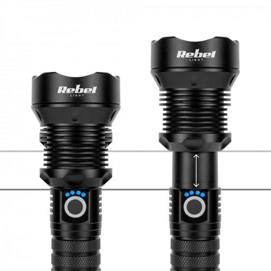 Επαναφορτιζόμενος φακός 20W Rebel